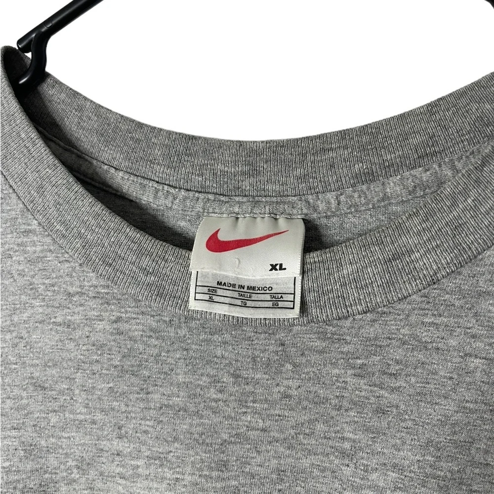 Nike Vintage Grey / White Tag Blue and Orange Flag with Nike Swoosh Spell Out XL - Picture 6 of 6